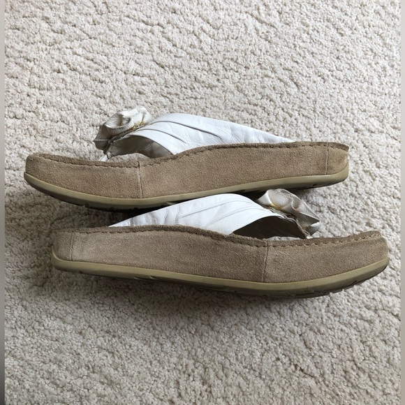 EARTH ORIGINS, “Rose White” slide-on sandals “burn more calories w/every step” - Picture 8 of 12